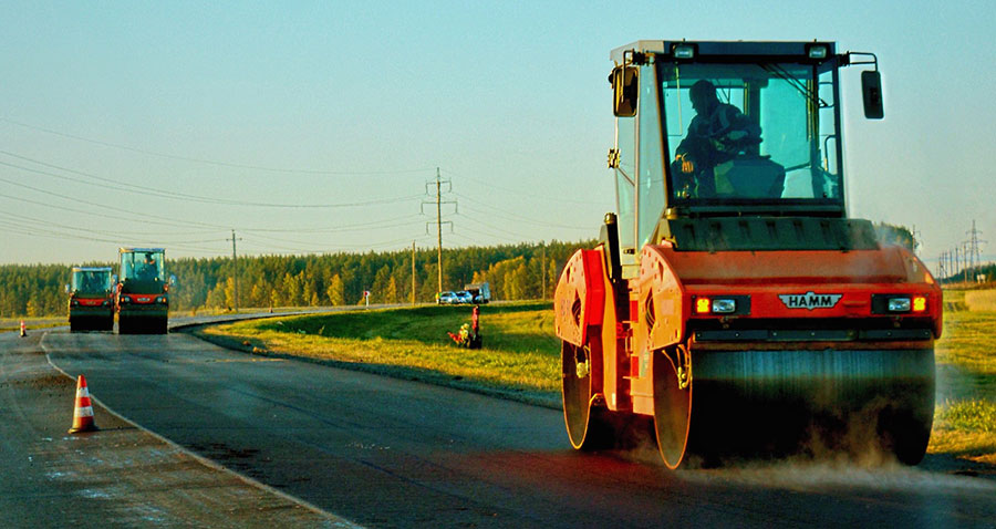 large road roller paving road t20 EPgao7