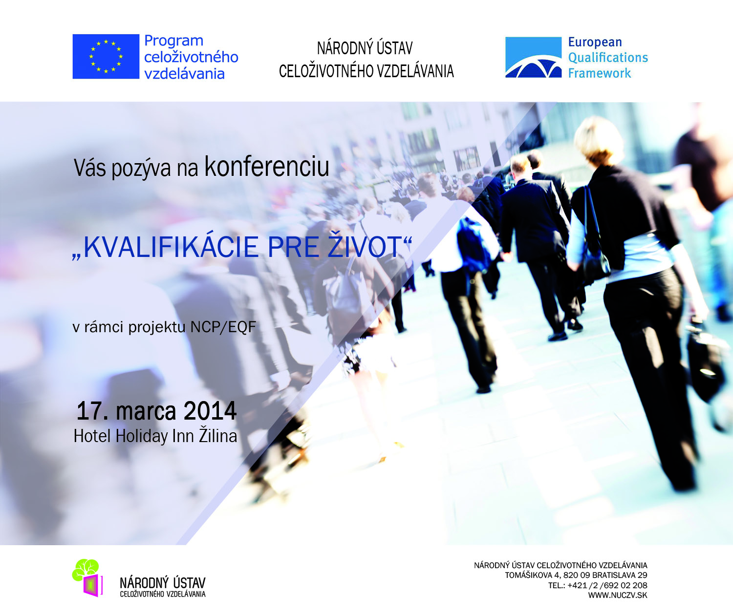 Pozvanka Konferencia NCP EQF 17.marca 2014